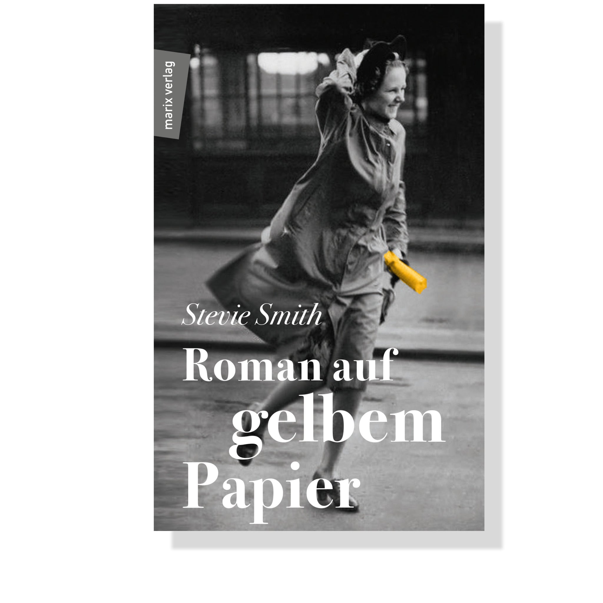 Roman auf gelbem Papier